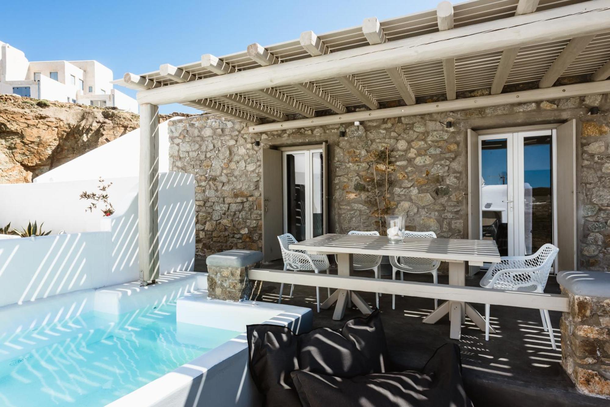 Mykonos Residence Villas & Suites Merchia Beach Dış mekan fotoğraf