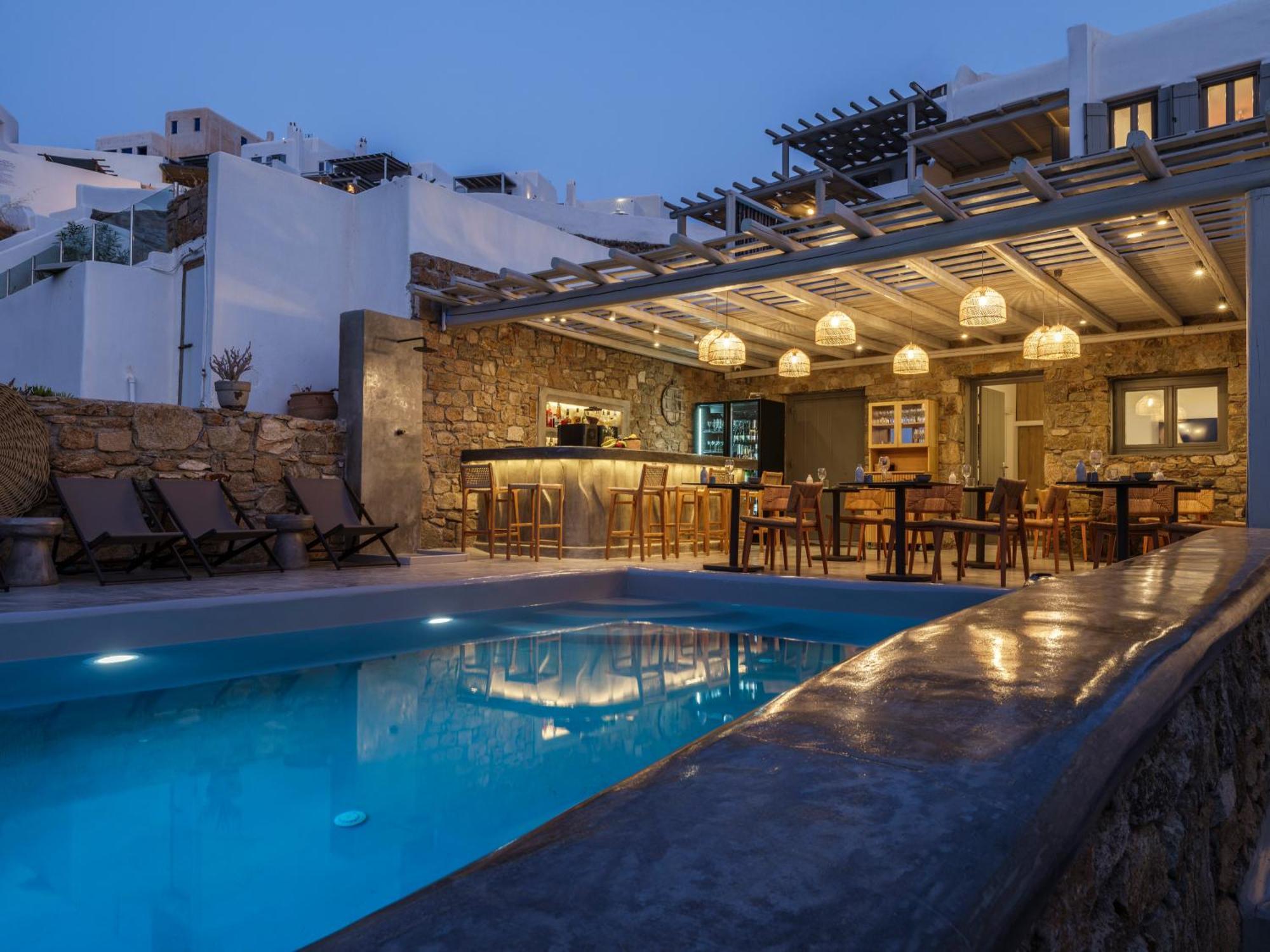 Mykonos Residence Villas & Suites Merchia Beach Dış mekan fotoğraf