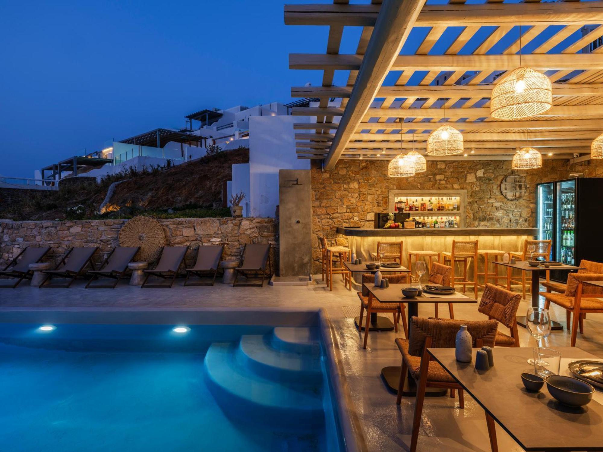 Mykonos Residence Villas & Suites Merchia Beach Dış mekan fotoğraf